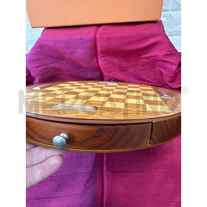 SCACCHIERA TONDA LEGNO APPLIC RETT | Mercatino dell'Usato Campobasso 5