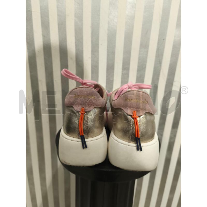 SCARPE DONNA BARRACUDA DORATE LACI ROSA | Mercatino dell'Usato Campobasso 3