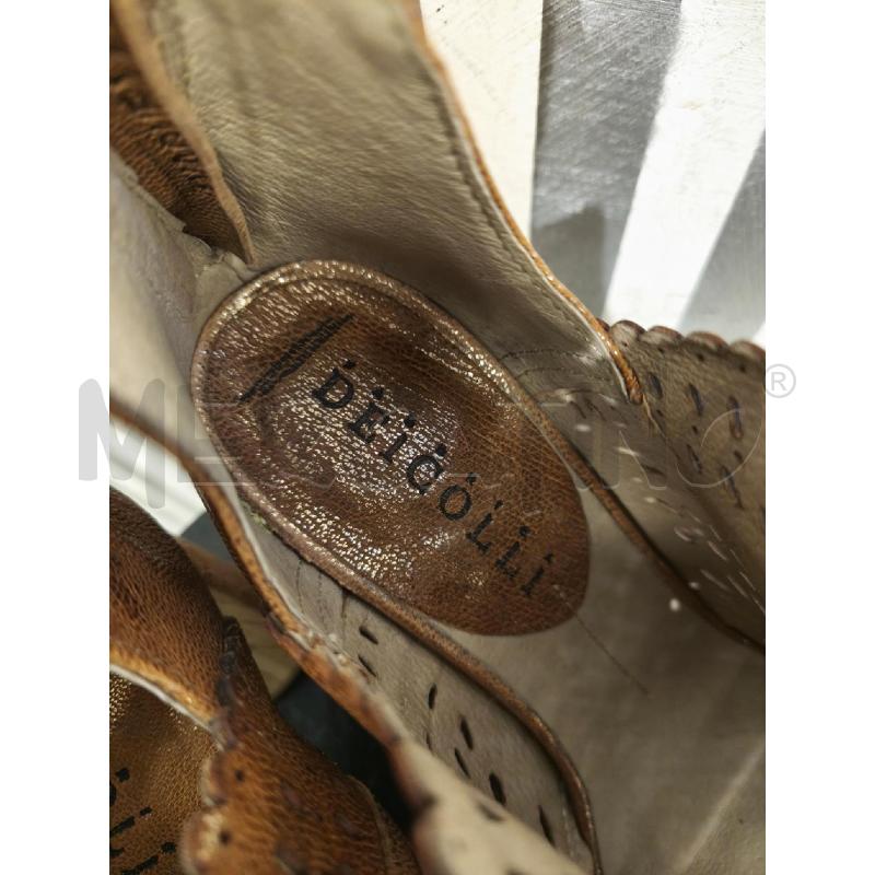 SCARPE DONNA DEICOLLI MARRONI METALLIZZ FORATE | Mercatino dell'Usato Campobasso 2