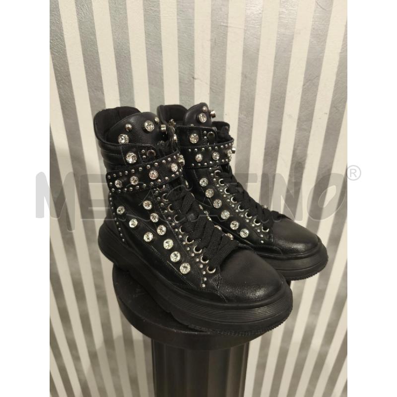 SCARPE DONNA EMANUELLE VEE NERE ALTE STRASS | Mercatino dell'Usato Campobasso 1