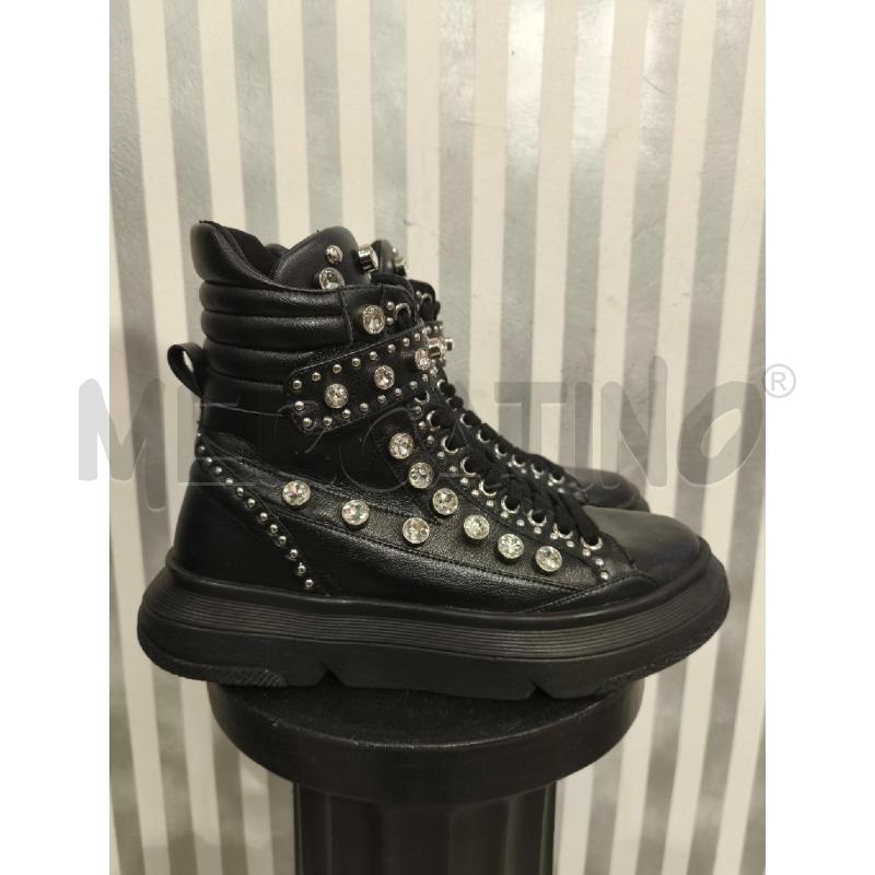 SCARPE DONNA EMANUELLE VEE NERE ALTE STRASS | Mercatino dell'Usato Campobasso 2