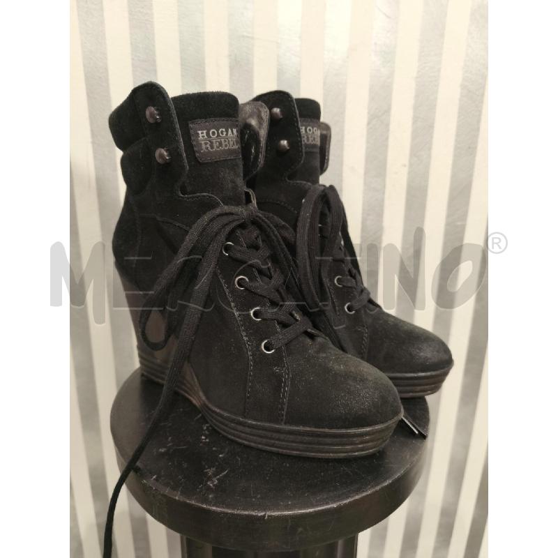 SCARPE DONNA HOGAN REBEL NERE ZEPPA STRINGHE | Mercatino dell'Usato Campobasso 1