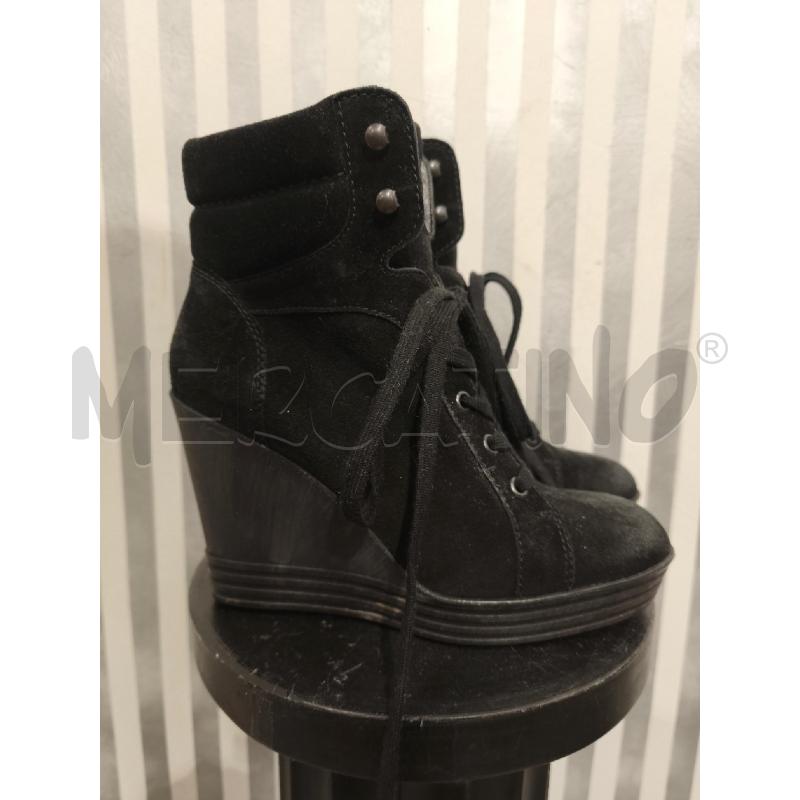 SCARPE DONNA HOGAN REBEL NERE ZEPPA STRINGHE | Mercatino dell'Usato Campobasso 2