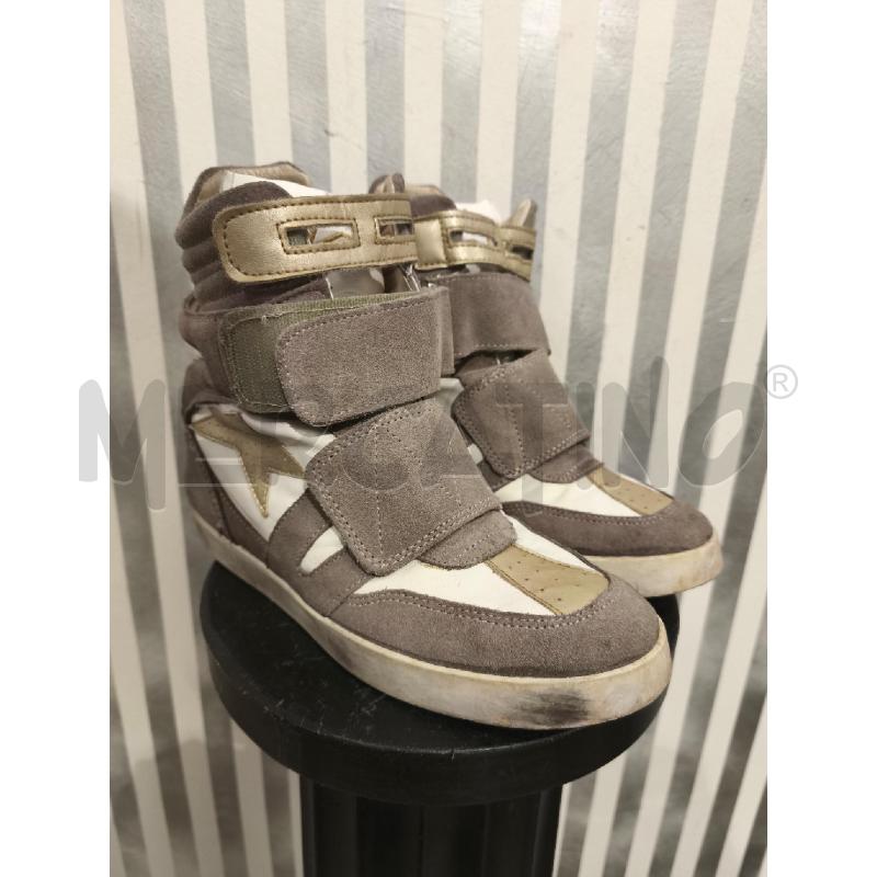 SCARPE DONNA ISHIKAWA BIANCHE TORTORA E BEIGE ZEPPA INTERNA | Mercatino dell'Usato Campobasso 1