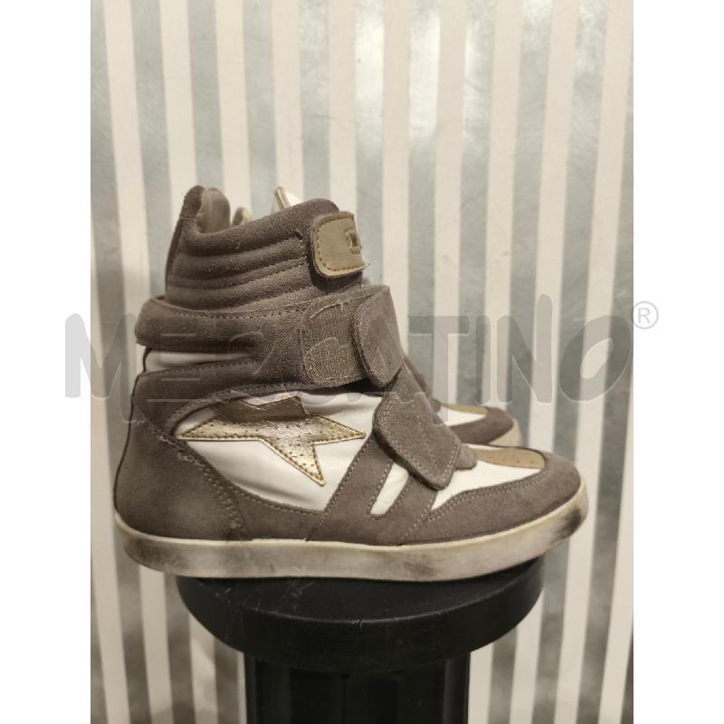 SCARPE DONNA ISHIKAWA BIANCHE TORTORA E BEIGE ZEPPA INTERNA | Mercatino dell'Usato Campobasso 2