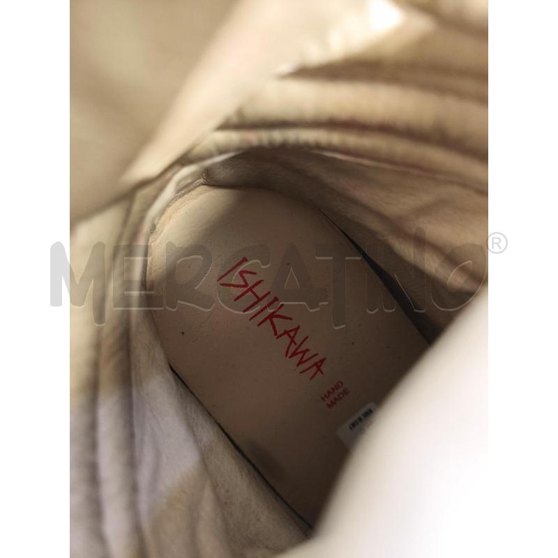 SCARPE DONNA ISHIKAWA BIANCHE TORTORA E BEIGE ZEPPA INTERNA | Mercatino dell'Usato Campobasso 5