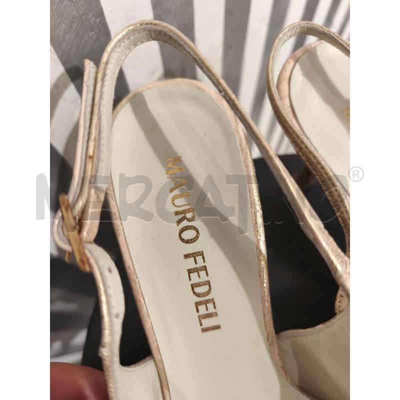 SCARPE DONNA MAURO FEDELI PUNTA DORATE E ROSA | Mercatino dell'Usato Campobasso 5