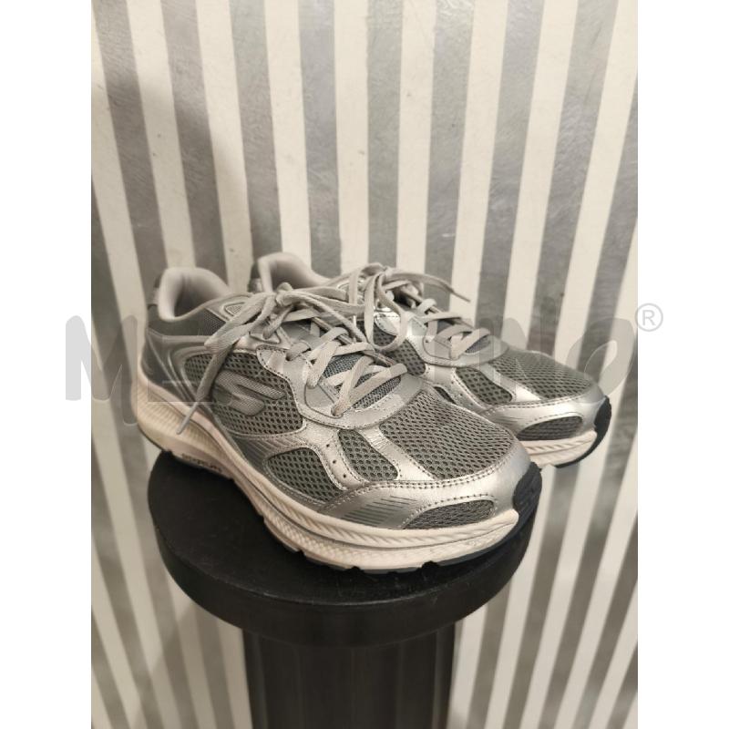 SCARPE DONNA SKECHERS GRIGIO METALLIZZATO | Mercatino dell'Usato Campobasso 1