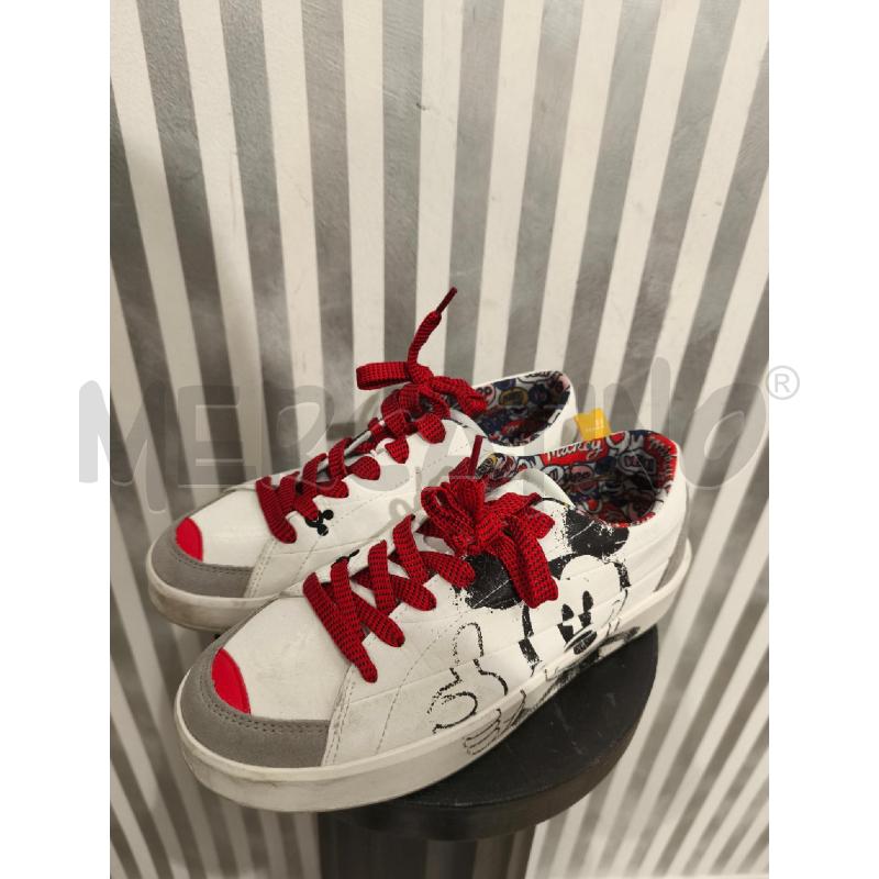 SCARPE UOMO DISEGUAL BIANCHE CON TOPOLINO | Mercatino dell'Usato Campobasso 1