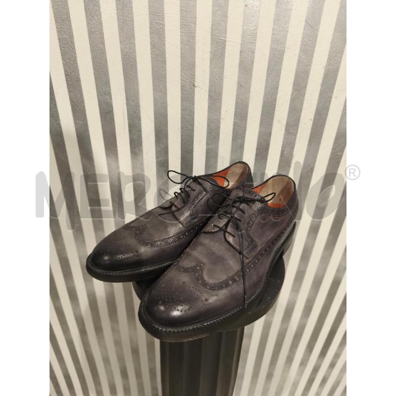 SCARPE UOMO SANTONI SFUMATO NERO BEIGE | Mercatino dell'Usato Campobasso 1