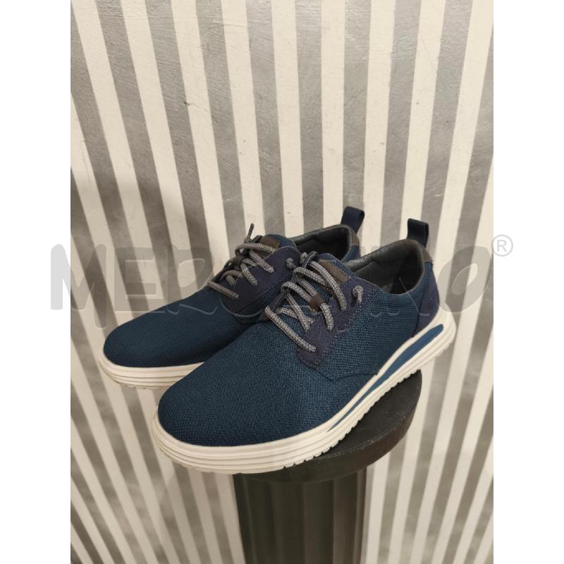 SCARPE UOMO SKECHERS TESSUTO BLU SUOLA BIANCA | Mercatino dell'Usato Campobasso 1