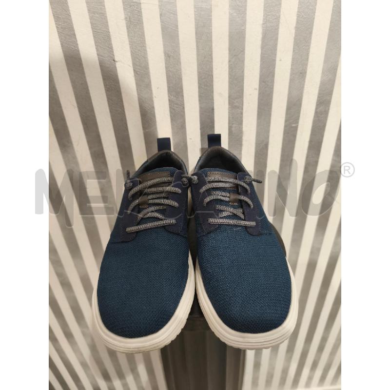 SCARPE UOMO SKECHERS TESSUTO BLU SUOLA BIANCA | Mercatino dell'Usato Campobasso 2