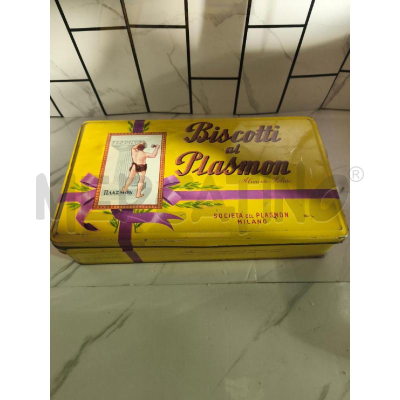 SCATOLA LATTA BISCOTTI PLASMON | Mercatino dell'Usato Campobasso 1