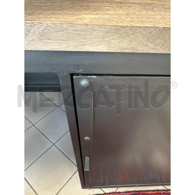 SCRIVANIA INDUSTRIAL MAISON DU MONDE LEGNO E FERRO | Mercatino dell'Usato Campobasso 5