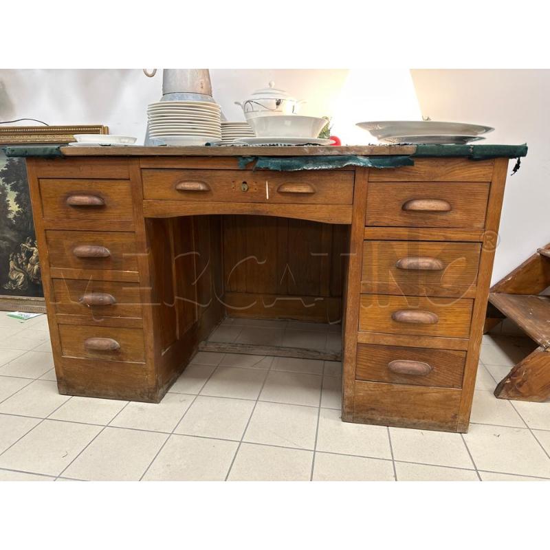 SCRIVANIA IN ROVERE ANNI '40  | Mercatino dell'Usato Campobasso 1