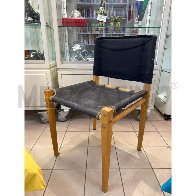 SEDIA ZANOTTA DESIGN LEGNO E TESSUTO | Mercatino dell'Usato Campobasso 1