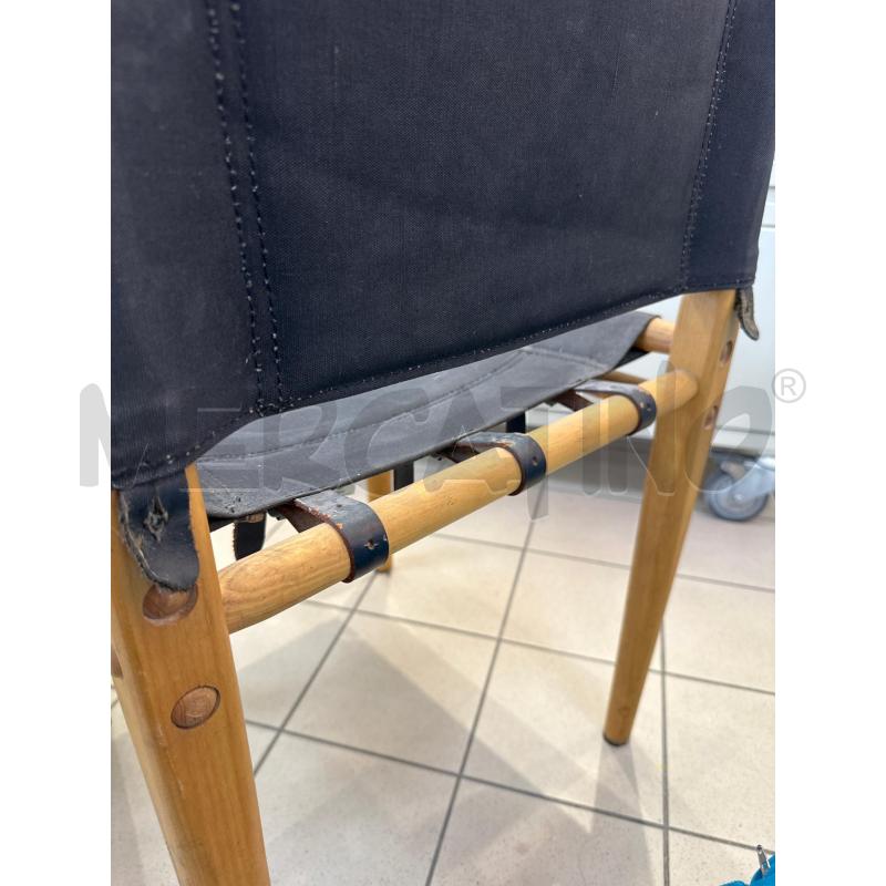 SEDIA ZANOTTA DESIGN LEGNO E TESSUTO | Mercatino dell'Usato Campobasso 5