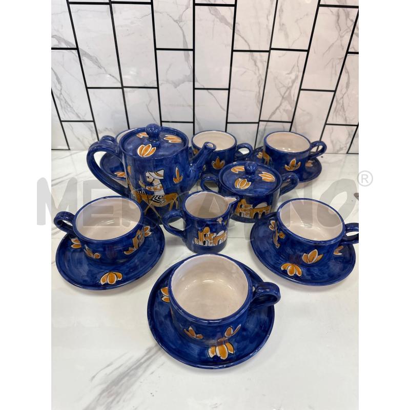 SERVIZI PZ. DA LATTE BLU COBALTO VIETRI | Mercatino dell'Usato Campobasso 1