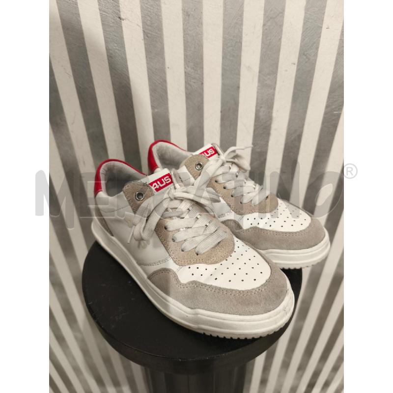 SNEAKERS DONNA 4US PACIOTTI BIANCHE RETRO ROSSO | Mercatino dell'Usato Campobasso 1