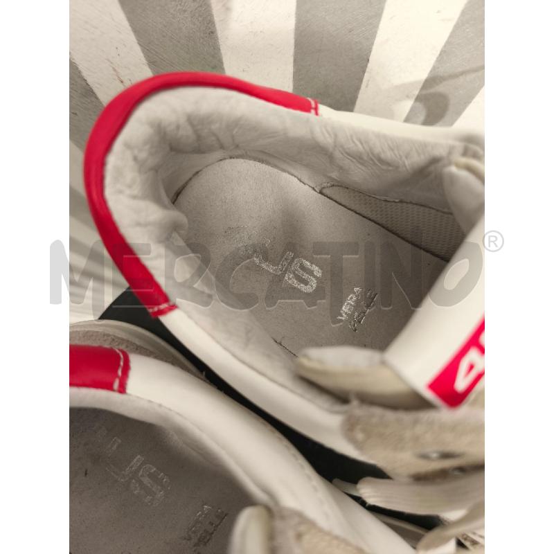 SNEAKERS DONNA 4US PACIOTTI BIANCHE RETRO ROSSO | Mercatino dell'Usato Campobasso 2