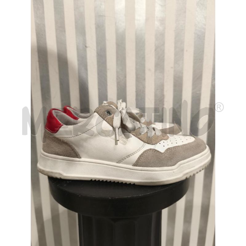 SNEAKERS DONNA 4US PACIOTTI BIANCHE RETRO ROSSO | Mercatino dell'Usato Campobasso 3