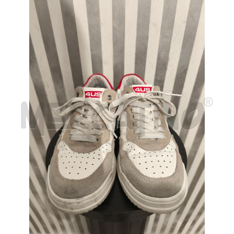 SNEAKERS DONNA 4US PACIOTTI BIANCHE RETRO ROSSO | Mercatino dell'Usato Campobasso 5