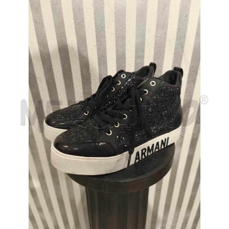 SNEAKERS DONNA ARMANI EXCHANGE NERE GLITTER | Mercatino dell'Usato Campobasso 1