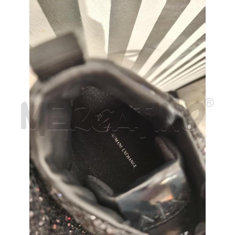 SNEAKERS DONNA ARMANI EXCHANGE NERE GLITTER | Mercatino dell'Usato Campobasso 5