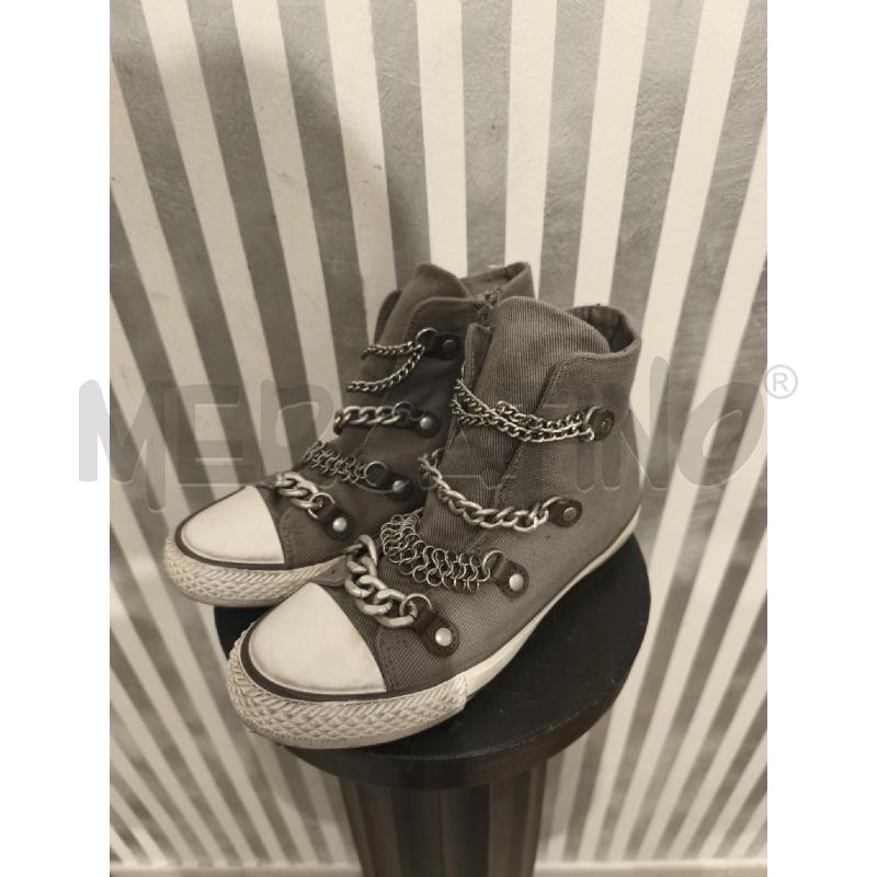 SNEAKERS DONNA ASH GRIGIE TESSUTO E CATENE | Mercatino dell'Usato Campobasso 1