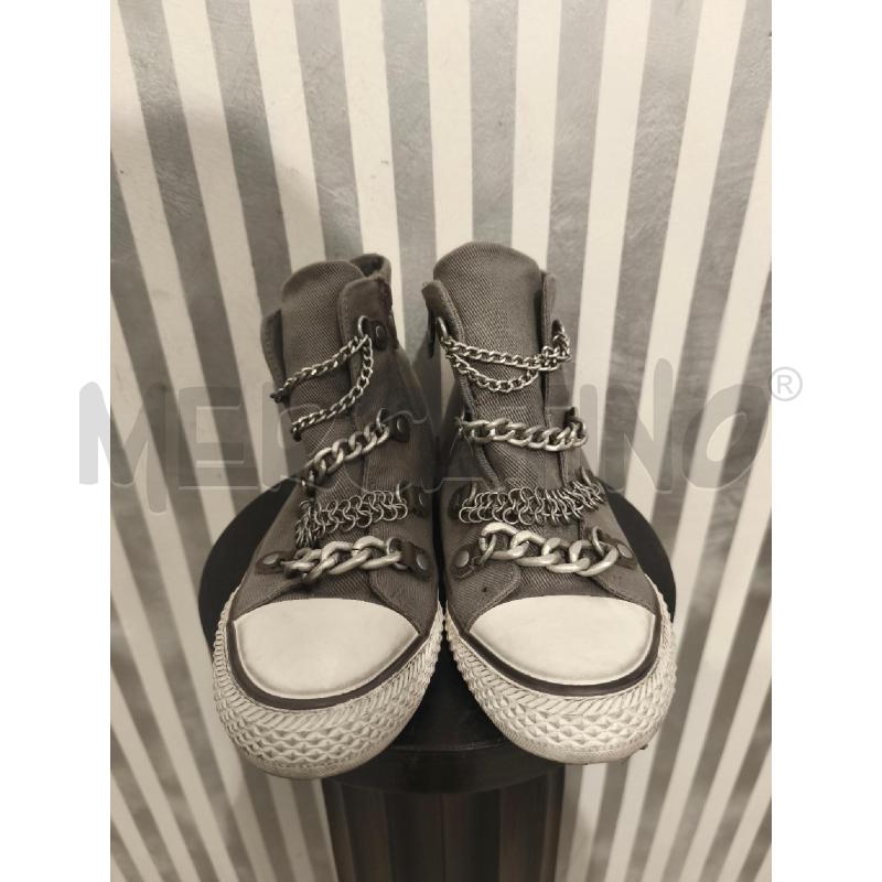 SNEAKERS DONNA ASH GRIGIE TESSUTO E CATENE | Mercatino dell'Usato Campobasso 4