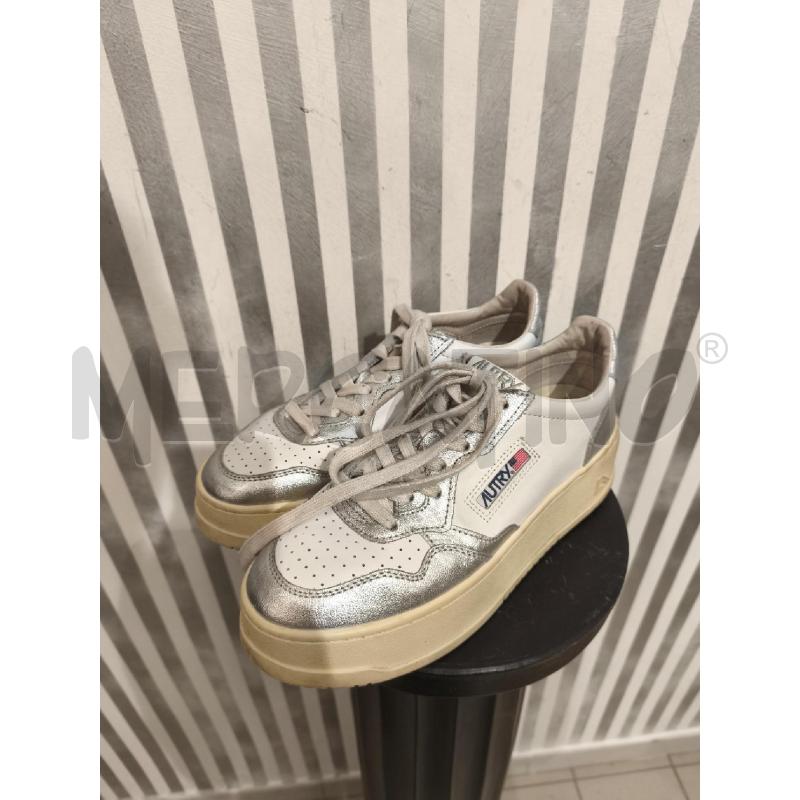 SNEAKERS DONNA AUTRY BIANCHE E METALLIZZATE | Mercatino dell'Usato Campobasso 1