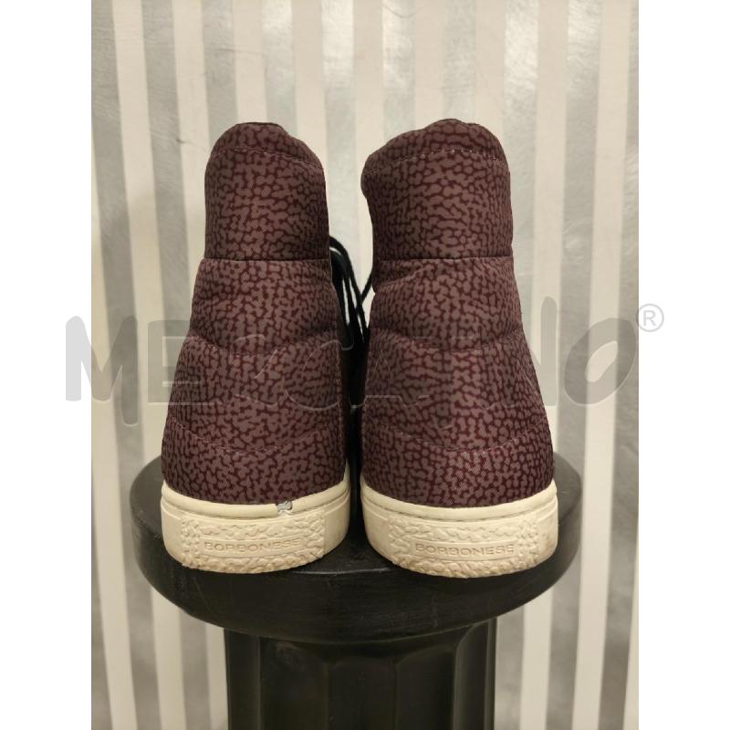 SNEAKERS DONNA BORBONESE BEIGE BORDEAUX | Mercatino dell'Usato Campobasso 3