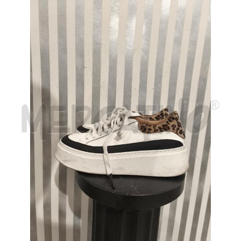 SNEAKERS DONNA CHIARINI BOLOGNA BIANCHE LEOPARDATE E NERE | Mercatino dell'Usato Campobasso 2