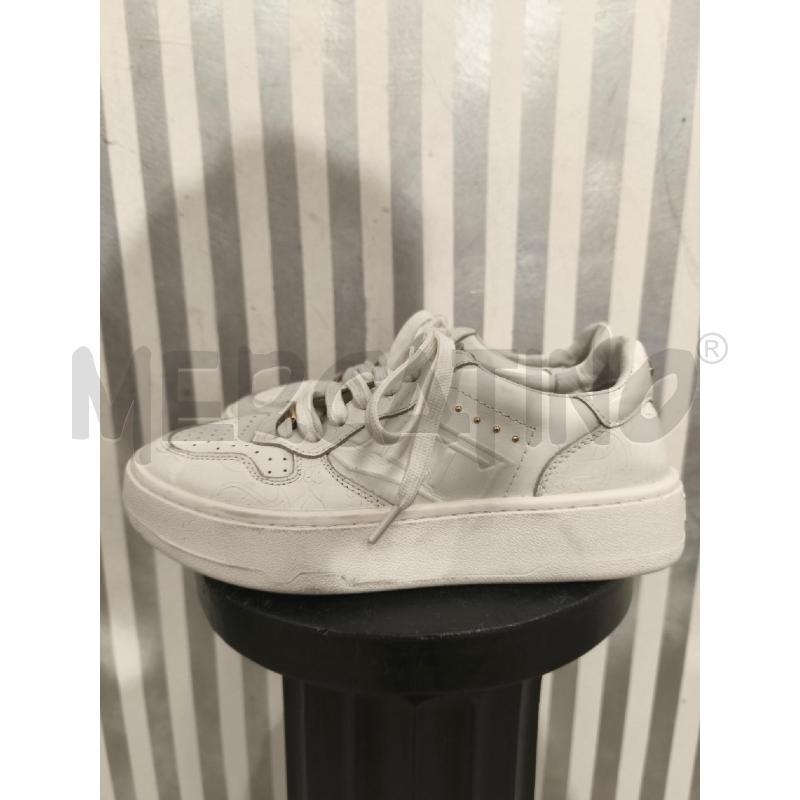 SNEAKERS DONNA CULT BIANCHE CON DECORI BIANCHI | Mercatino dell'Usato Campobasso 2