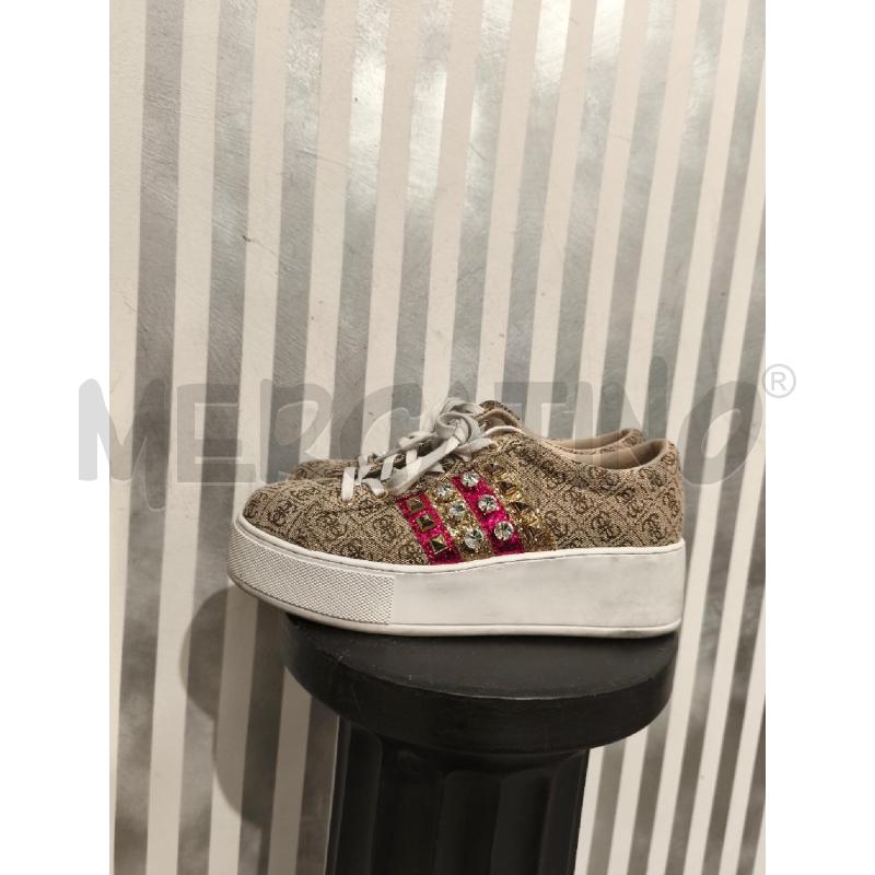 SNEAKERS DONNA GUESS BEIGE MONOGRAM STRASS | Mercatino dell'Usato Campobasso 2