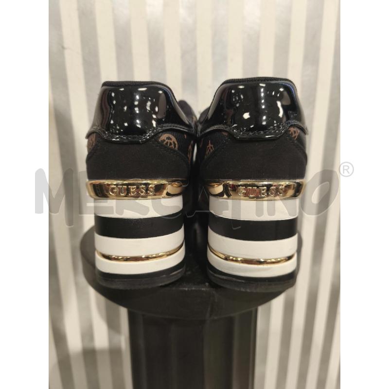 SNEAKERS DONNA GUESS NERE MONOGRAM BEIGE SUOLA ALTA | Mercatino dell'Usato Campobasso 3