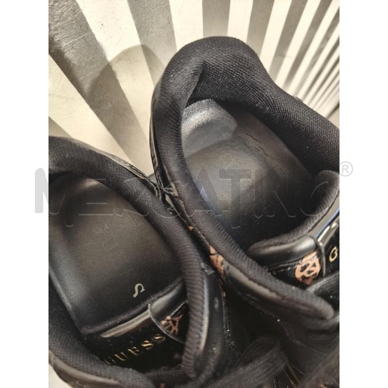 SNEAKERS DONNA GUESS NERE MONOGRAM BEIGE SUOLA ALTA | Mercatino dell'Usato Campobasso 5