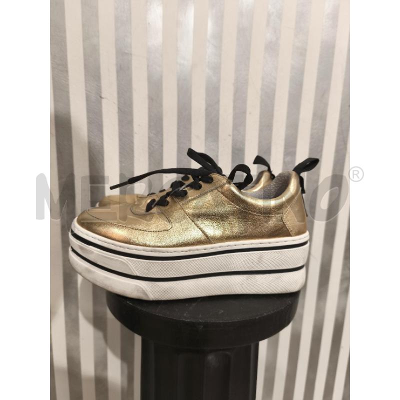 SNEAKERS DONNA LE FILLE DES FLEURS DORATE SUOLA ALTA | Mercatino dell'Usato Campobasso 2