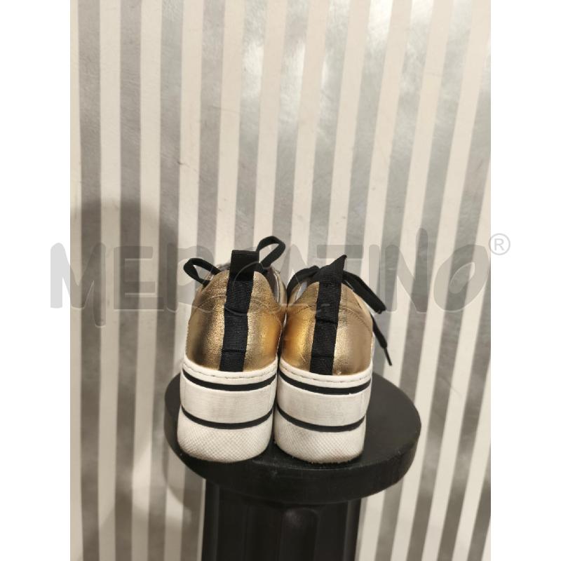 SNEAKERS DONNA LE FILLE DES FLEURS DORATE SUOLA ALTA | Mercatino dell'Usato Campobasso 3