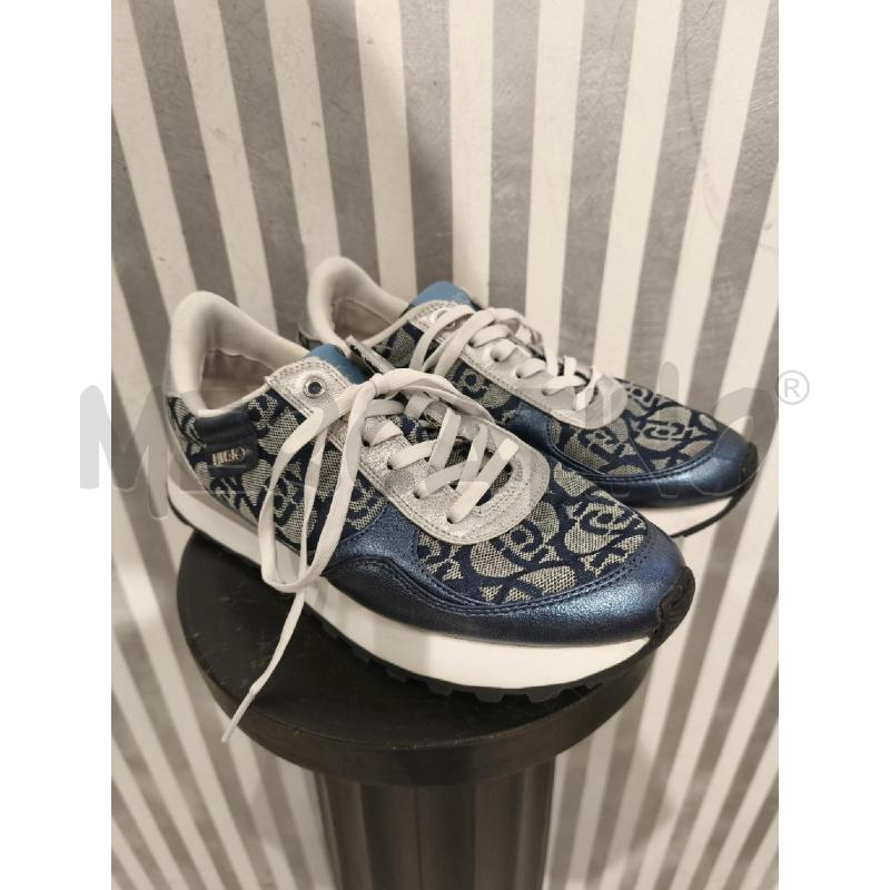 SNEAKERS DONNA LIU JO BLU METALLIZZATO MONOGRAM | Mercatino dell'Usato Campobasso 1