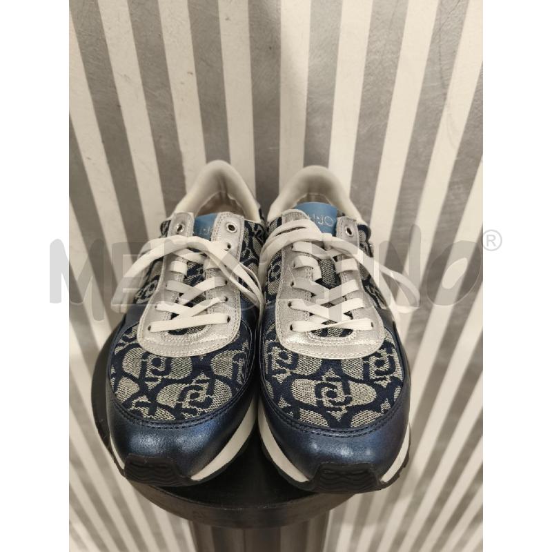 SNEAKERS DONNA LIU JO BLU METALLIZZATO MONOGRAM | Mercatino dell'Usato Campobasso 4