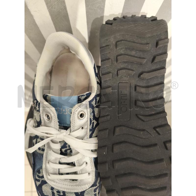 SNEAKERS DONNA LIU JO BLU METALLIZZATO MONOGRAM | Mercatino dell'Usato Campobasso 5
