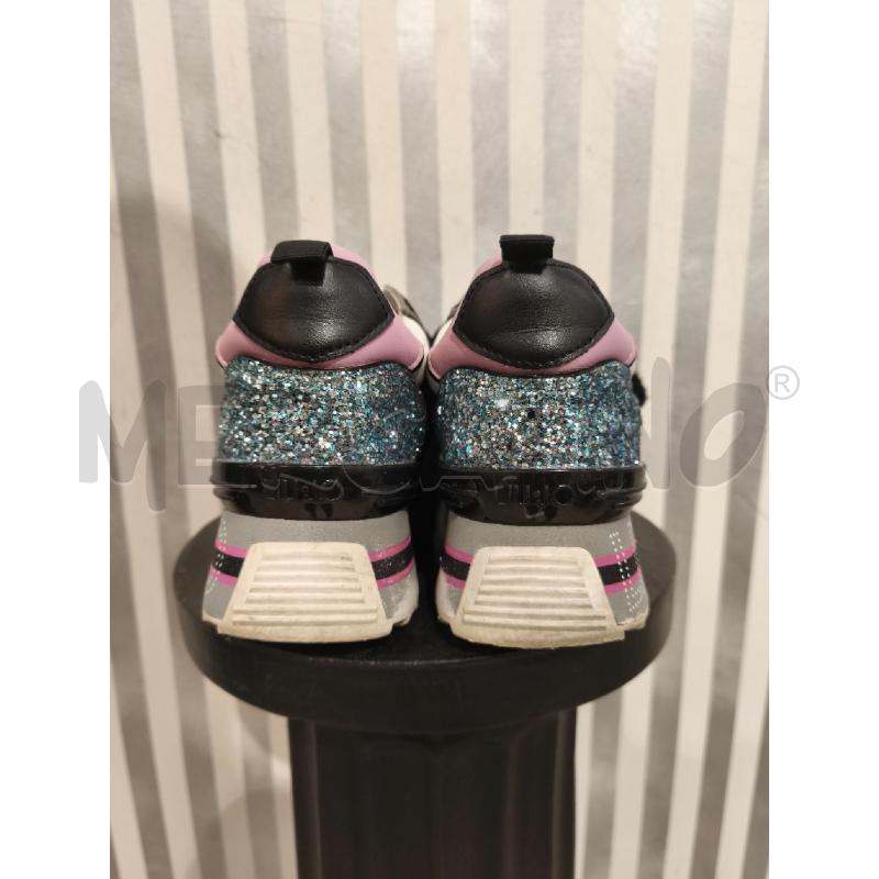 SNEAKERS DONNA LIU JO STRASS FUXIA CELESTI DORATI GRIGI | Mercatino dell'Usato Campobasso 3