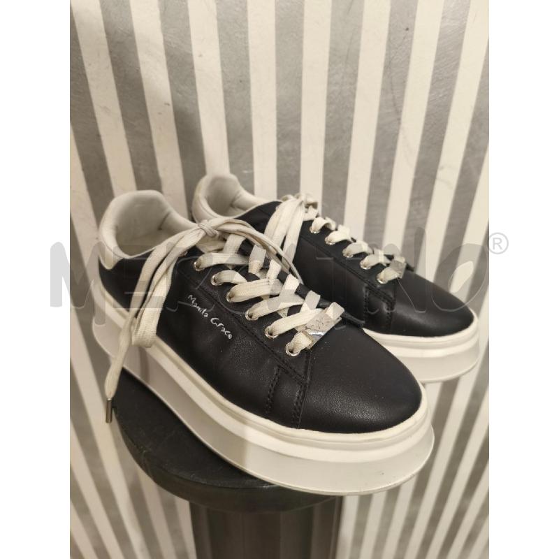 SNEAKERS DONNA MANILA GRACE NERE SUOLA BIANCA | Mercatino dell'Usato Campobasso 1