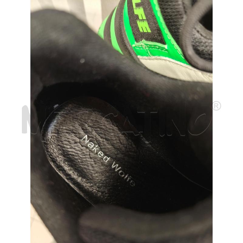 SNEAKERS DONNA NAKED WOLFE NERE E VERDI | Mercatino dell'Usato Campobasso 2