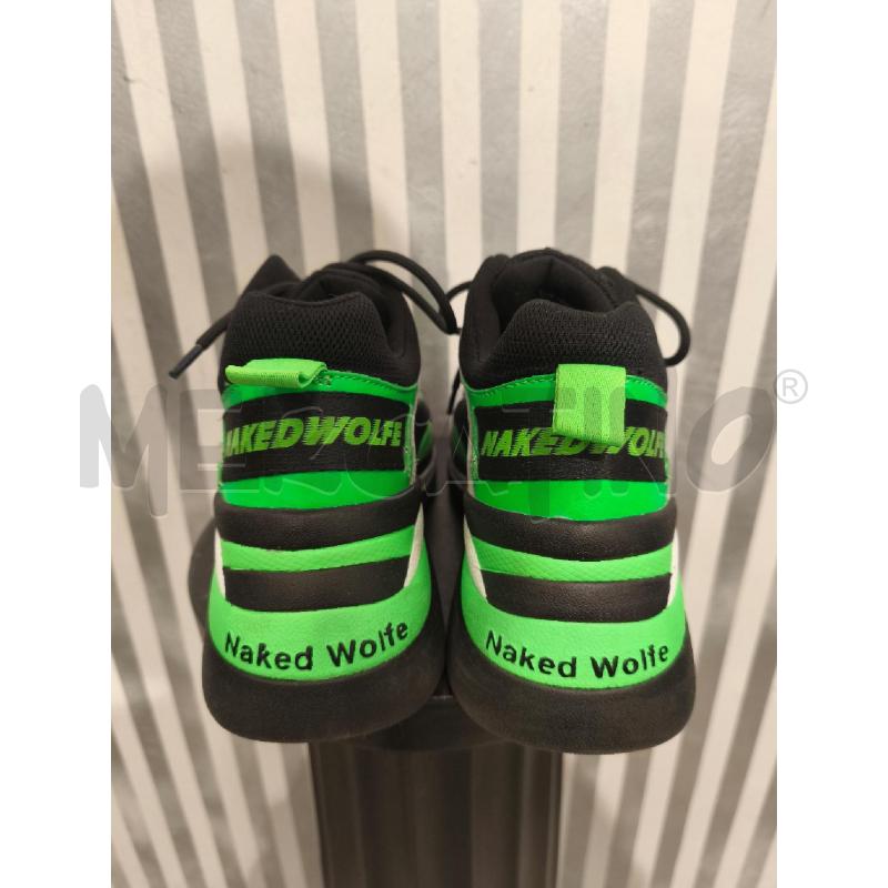 SNEAKERS DONNA NAKED WOLFE NERE E VERDI | Mercatino dell'Usato Campobasso 4