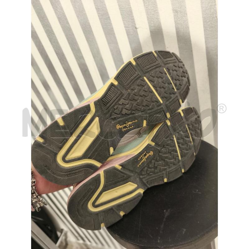 SNEAKERS DONNA PEPE JEANS BIANCHE GIALLE CELESTI ROSA | Mercatino dell'Usato Campobasso 4