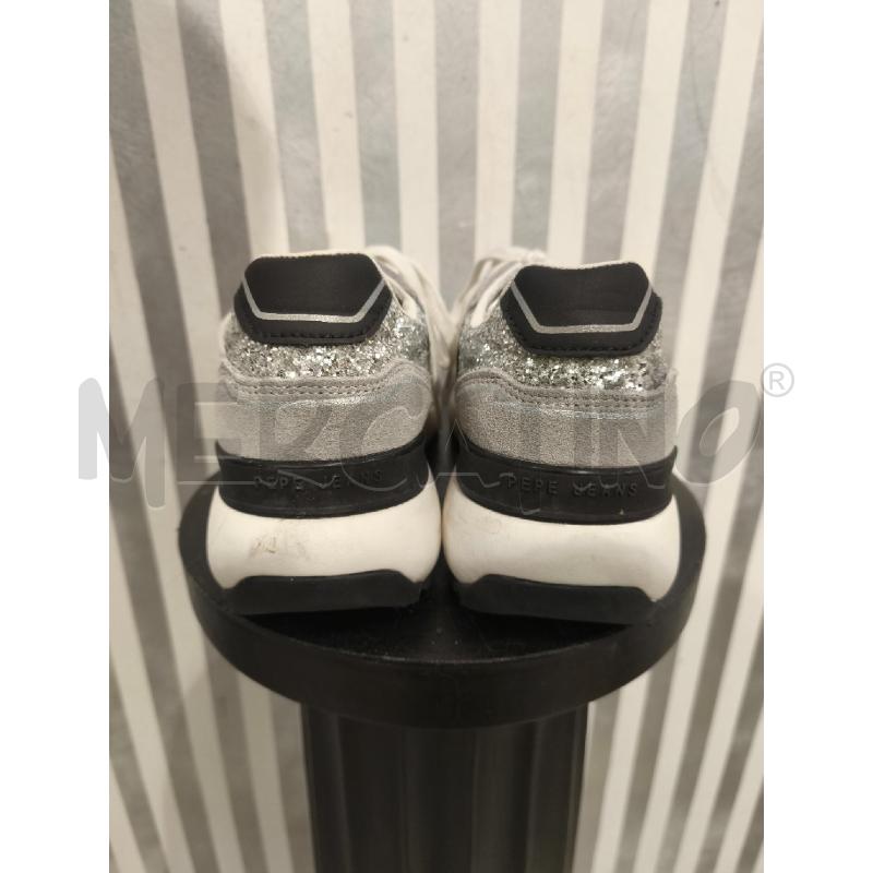 SNEAKERS DONNA PEPE JEANS BIANCHE GRIGIE NERE GLITTER | Mercatino dell'Usato Campobasso 4