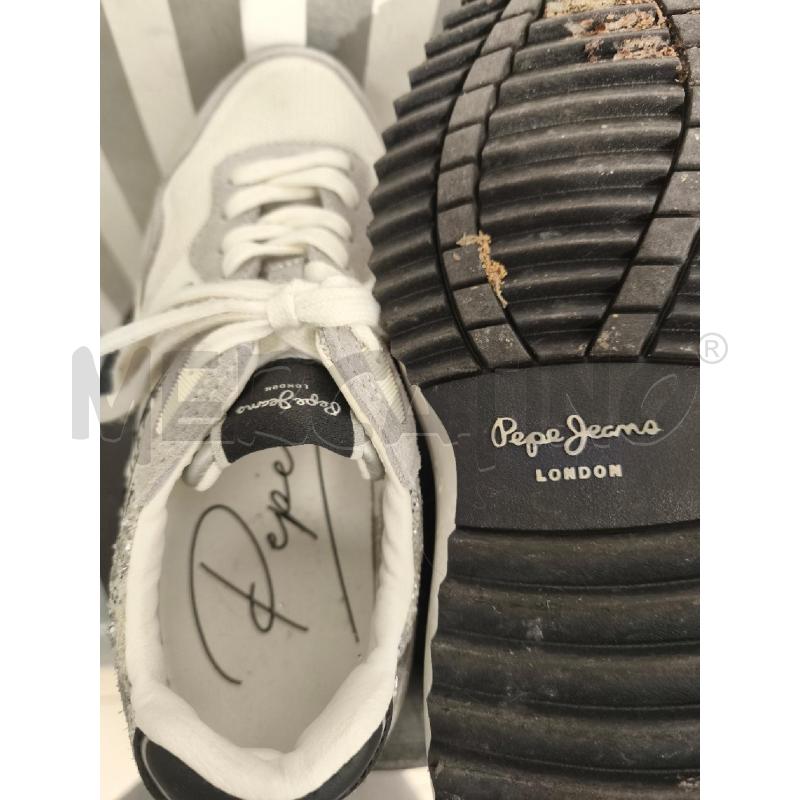 SNEAKERS DONNA PEPE JEANS BIANCHE GRIGIE NERE GLITTER | Mercatino dell'Usato Campobasso 5