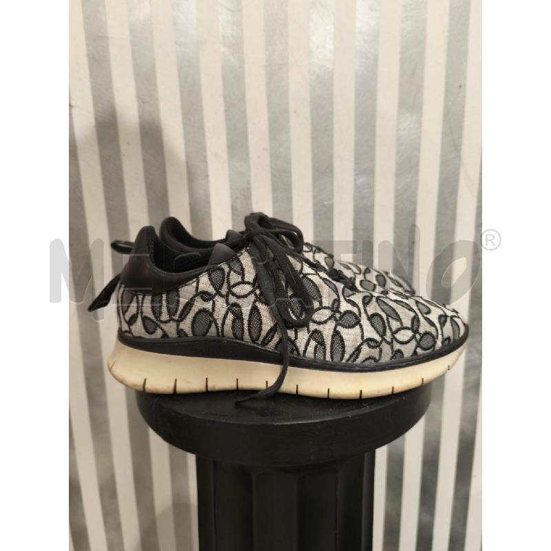 SNEAKERS DONNA PINKO TESSUTO PANNA DECORI NERI | Mercatino dell'Usato Campobasso 2